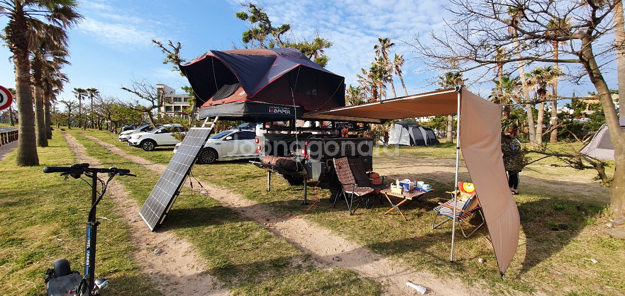 캠핑트레일러 라이카니 어드벤처 에디션 지하주차장 주차--0