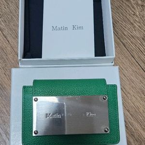 마뗑킴 그린 카드지갑 새상품급