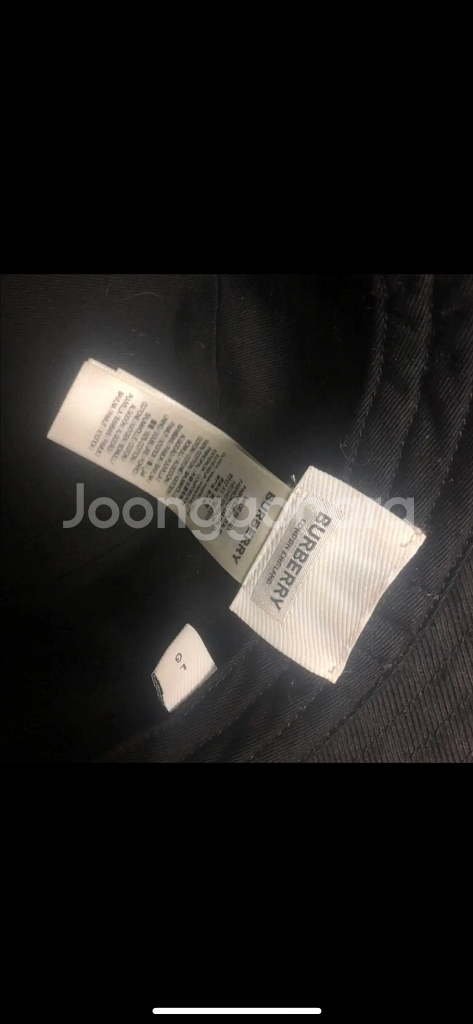 정품 버버리 블랙 버킷햇 모자 볼캡--2