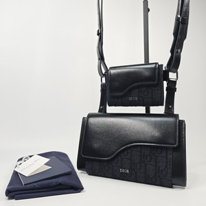 디올 오블리크 엘리트 숄더 파우치 크로스백