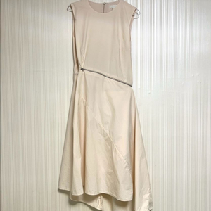 cos 코스 언발 지퍼 2way 슬리브리스 원피스 (길