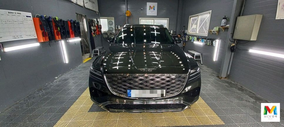 제네시스 GV80 막광택플러스+유리막코팅--1