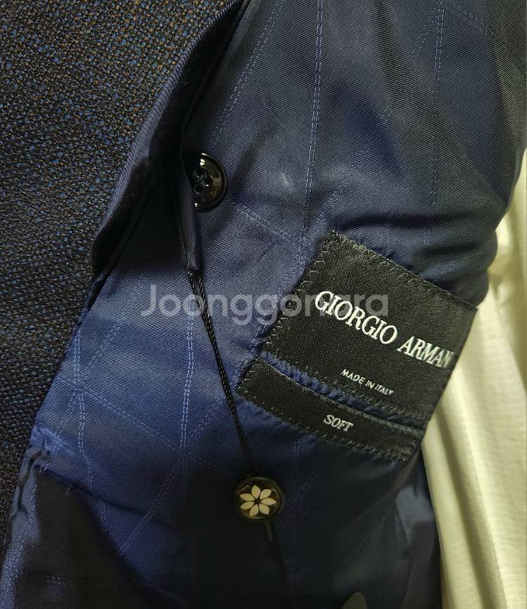 조르지오 아르마니 다크네이비 트윌 소프트라인 수트--6