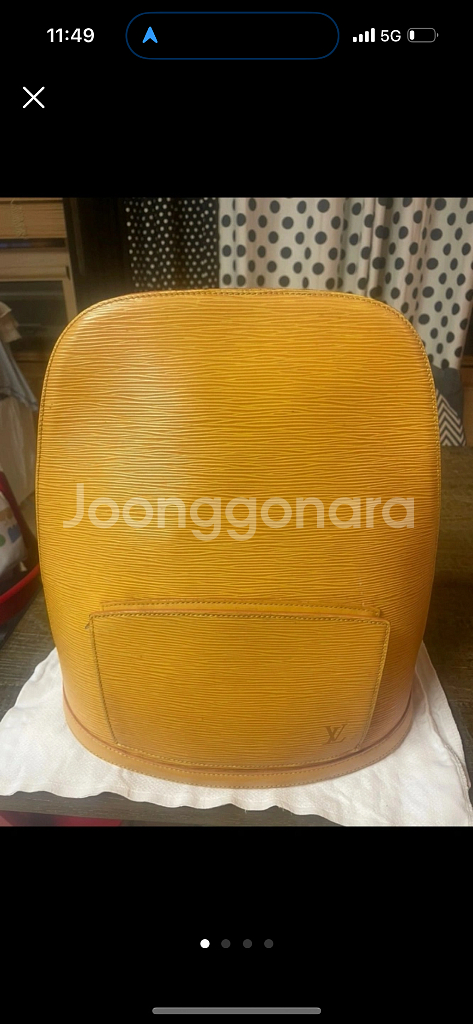 루이비통 에삐 백팩 노란색--0