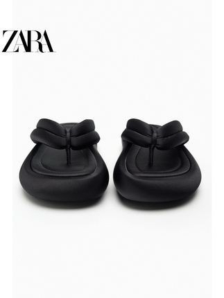 자라패브릭샌들 자라패딩쪼리 35(225-235) 360--1