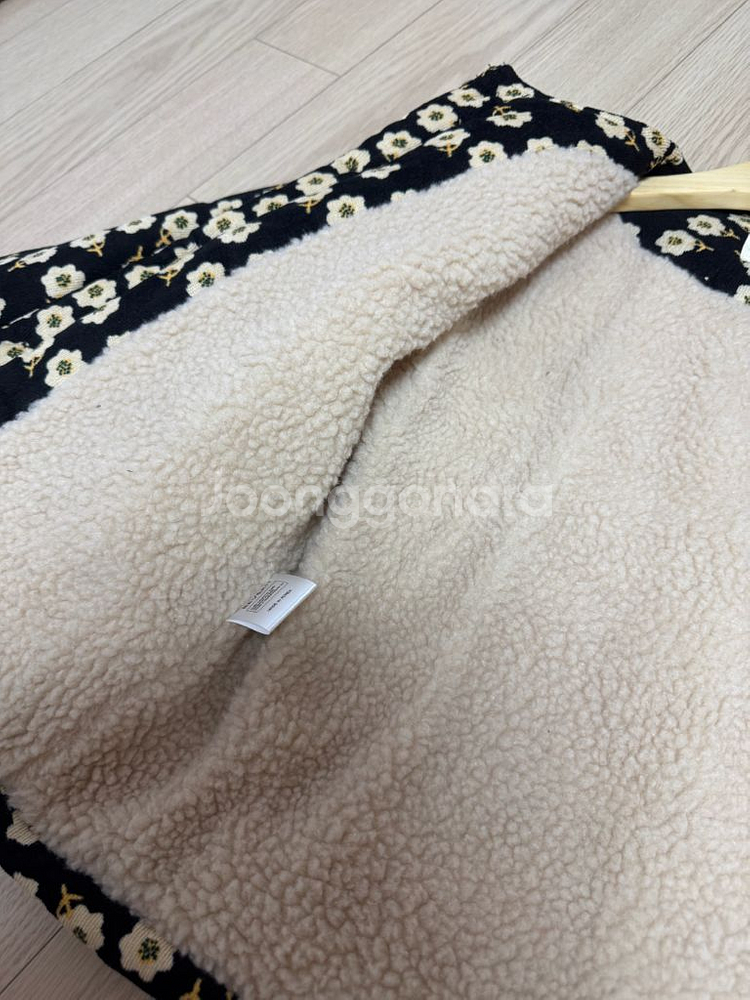 [라비킷]뽀글이안감꽃무늬아우터--3