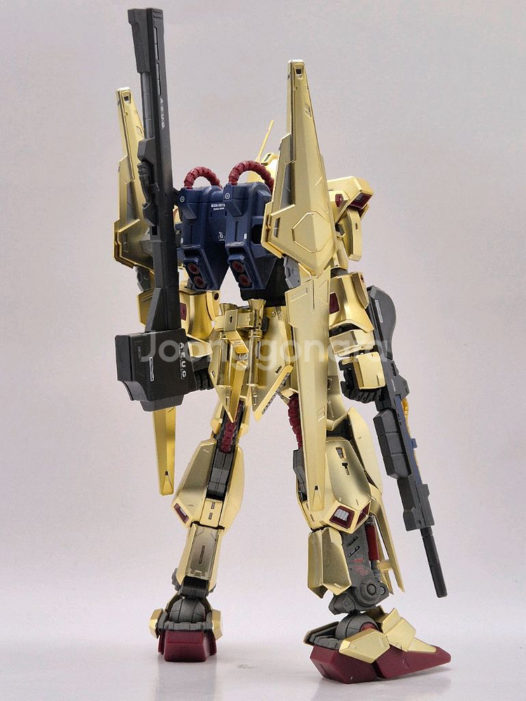 (최상)프레임도색작 MG 백식 2.0 골드 코팅 반다이--6