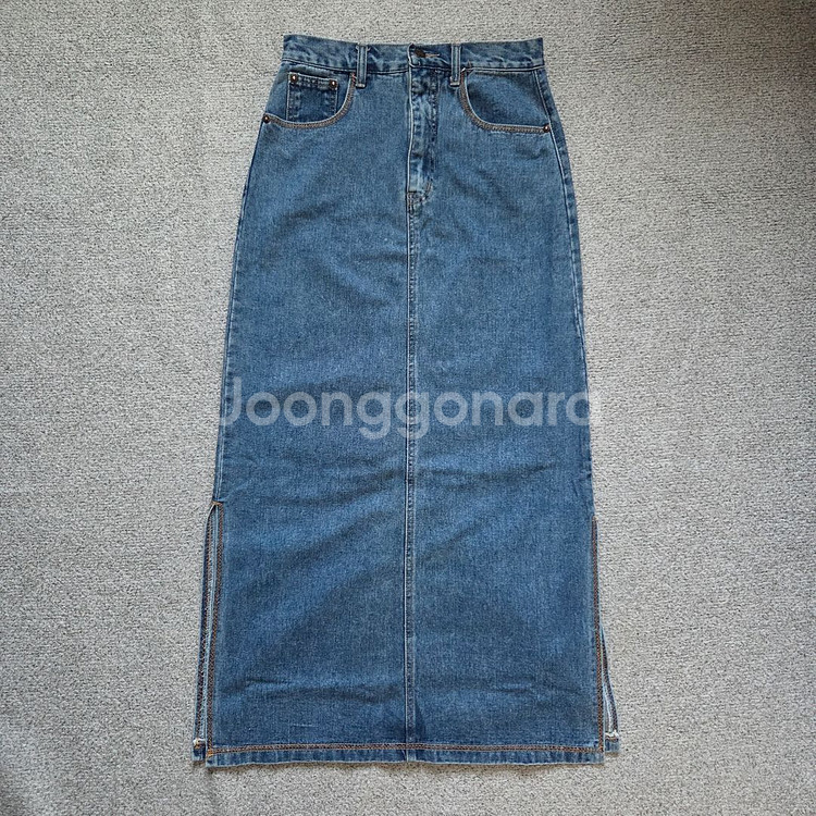 Moonsun 문선 데님 롱 스커트 25-26size--0