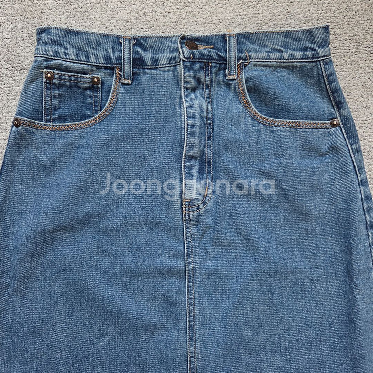 Moonsun 문선 데님 롱 스커트 25-26size--2
