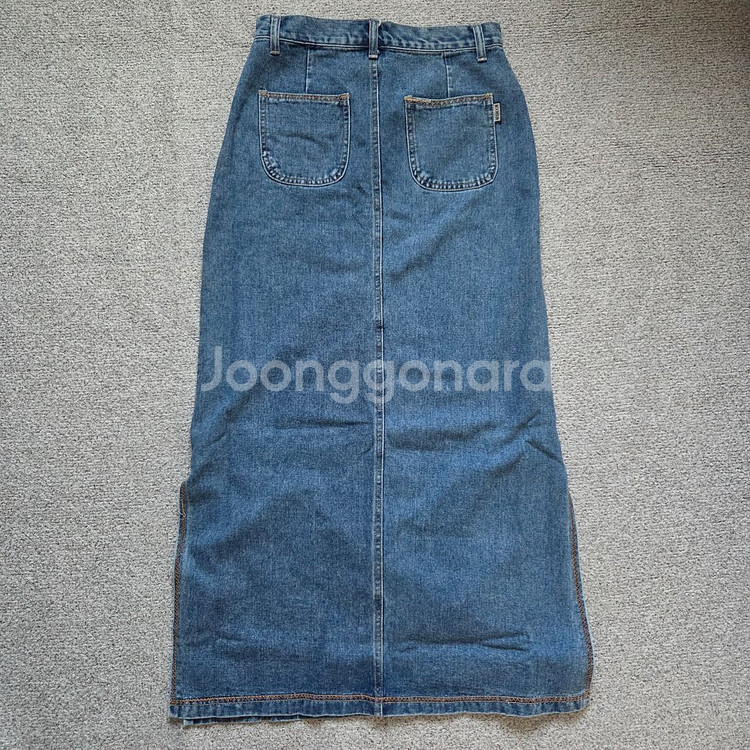 Moonsun 문선 데님 롱 스커트 25-26size--4