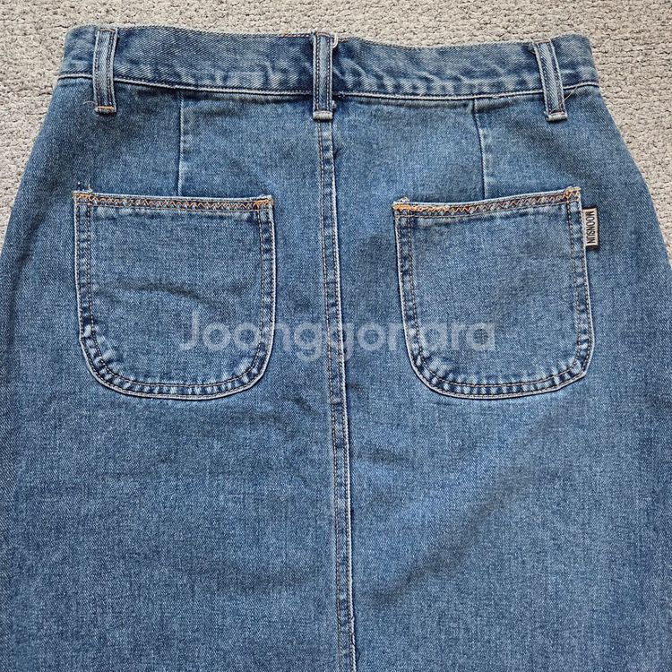 Moonsun 문선 데님 롱 스커트 25-26size--5