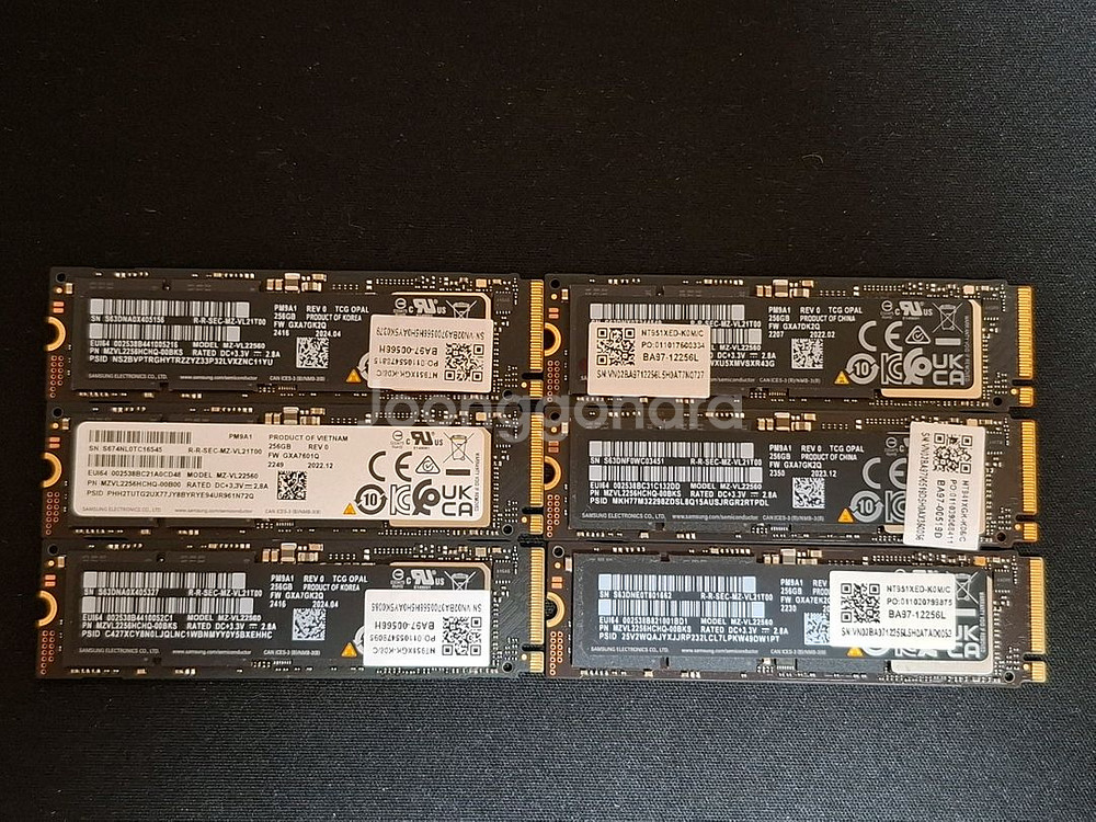 컴퓨터 저장장치 삼성 PM9A1 SSD 256GB--0
