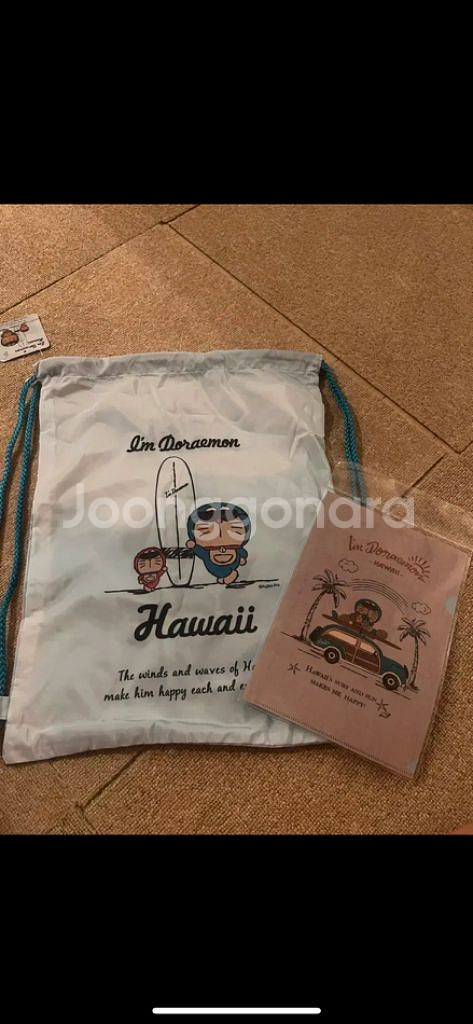 하와이 한정 정품 태닝 도라에몽 복조리 가방--2