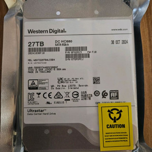 (미사용)웨스턴 디지털(WD) 리눅스용 HDD 27T