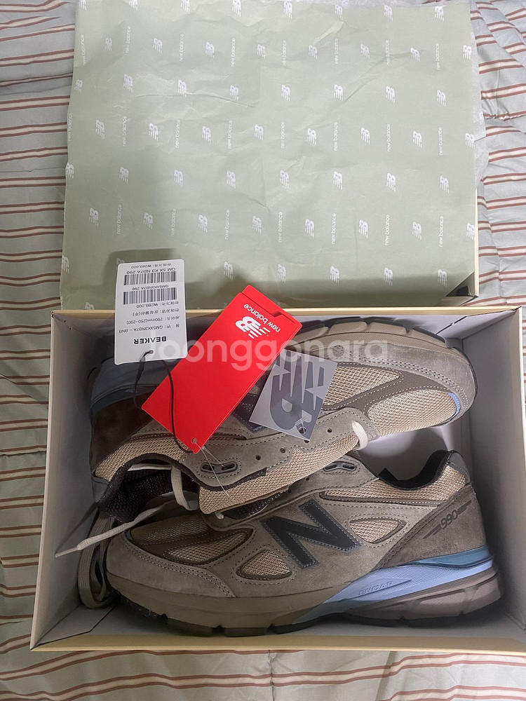 뉴발란스x오라리 990v4 런던포그 290mm--1