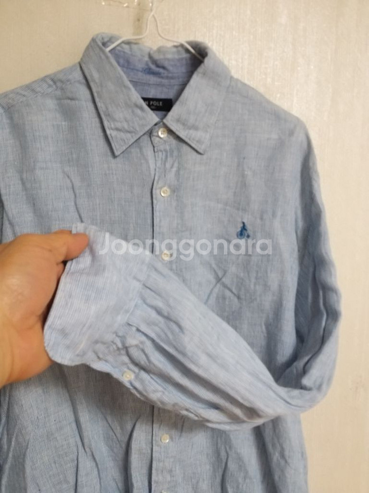 남성 빈폴 슬림핏 마100% 린넨셔츠 (100)--3