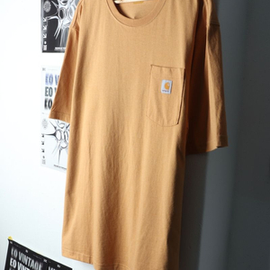 (XL-2XL) 칼하트 반팔 티셔츠 빅사이즈 브라운