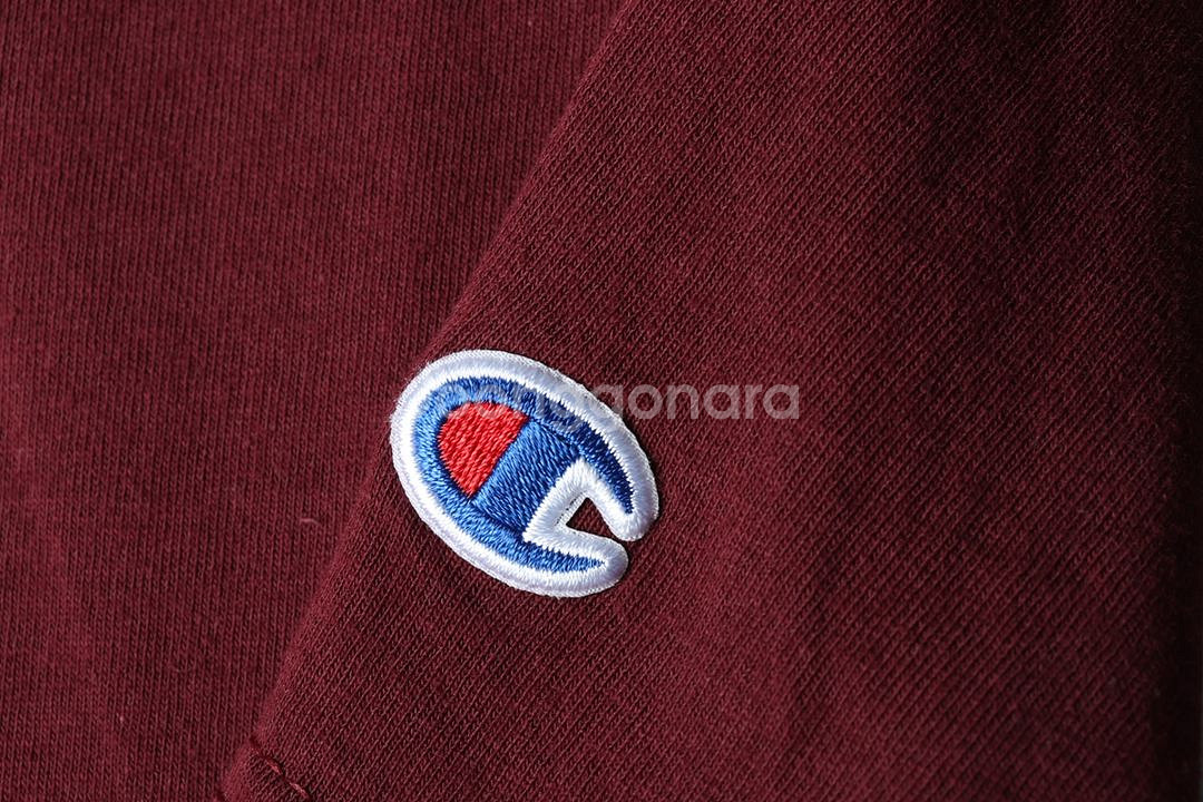 (L-XL) 챔피온 반팔 티셔츠 버건디 기본--4