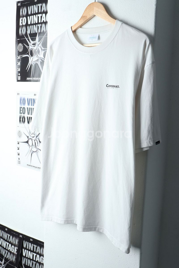 (XL) 커버낫 반팔 티셔츠 화이트 기본--0