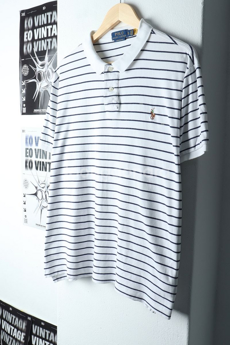 (XL-2XL) 폴로 랄프로렌 반팔 카라 티셔츠--0