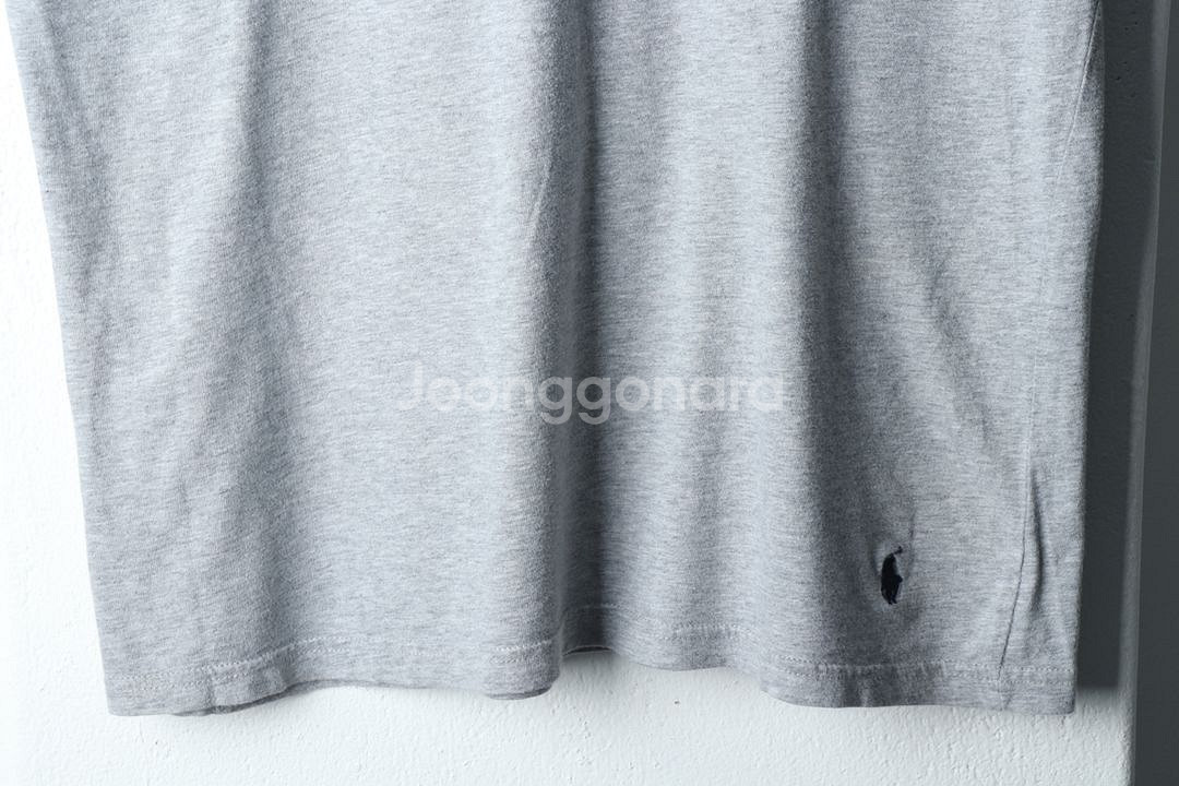 (L-XL) 폴로 랄프로렌 반팔 티셔츠 그레이 포니--3