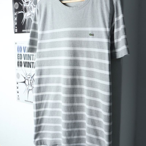 (2XL) 라코스테 반팔 티셔츠 빅사이즈 스트라이프