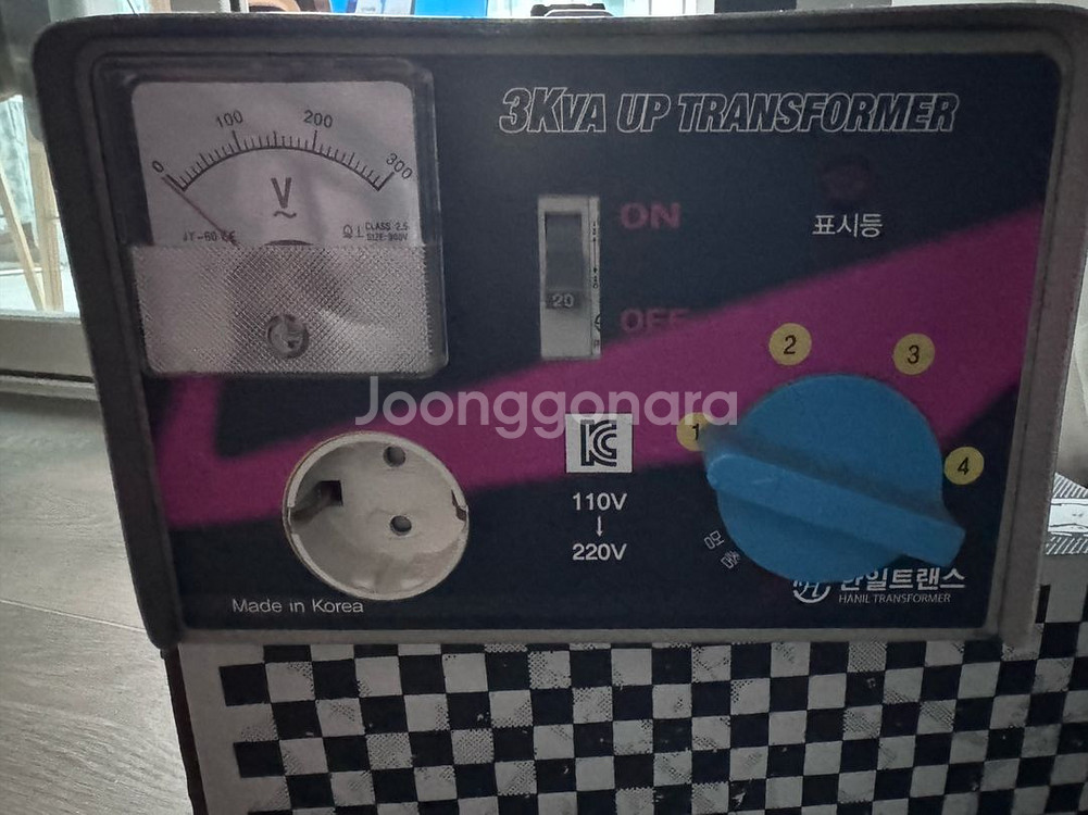 변압기 트랜스 3kva, 한일트랜스 승압기(미국용)--2