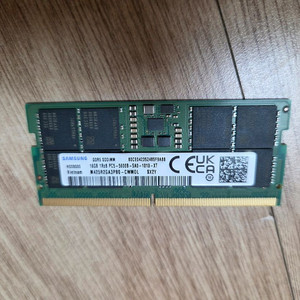 노트북용 삼성 DDR5 5600 16GB 1개