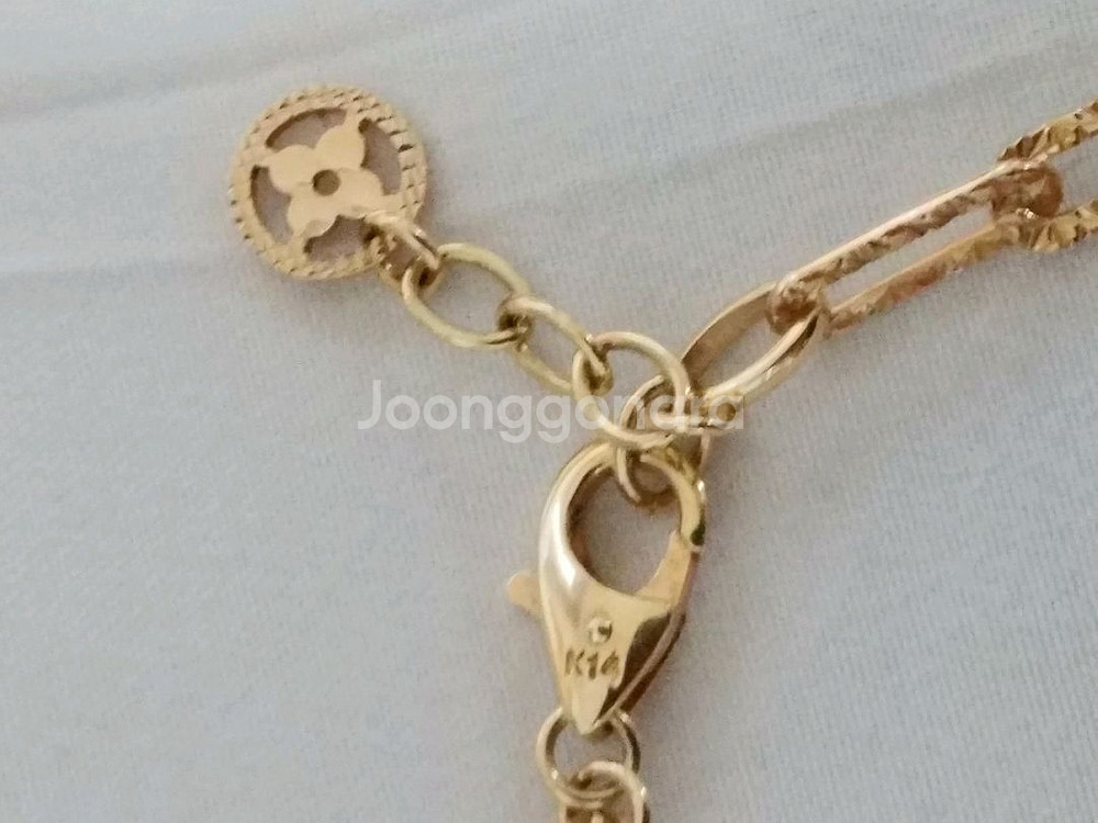 14k루000스타일 팔찌17.5cm~20cm길이조절--2