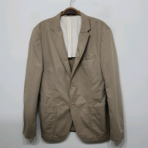 (100) 헤지스 면자켓 베이지 싱글 마이 블레이져