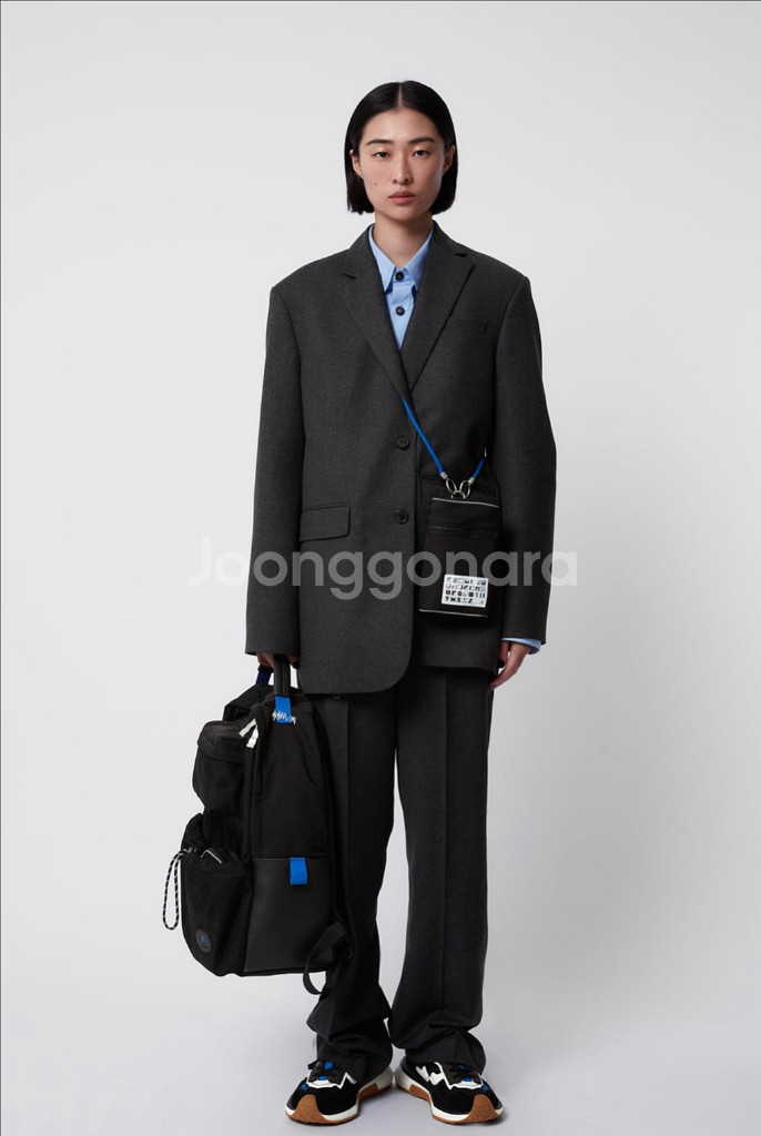 자라x아더에러 오버사이즈 울 블레이저 (다크그레이, 새--0