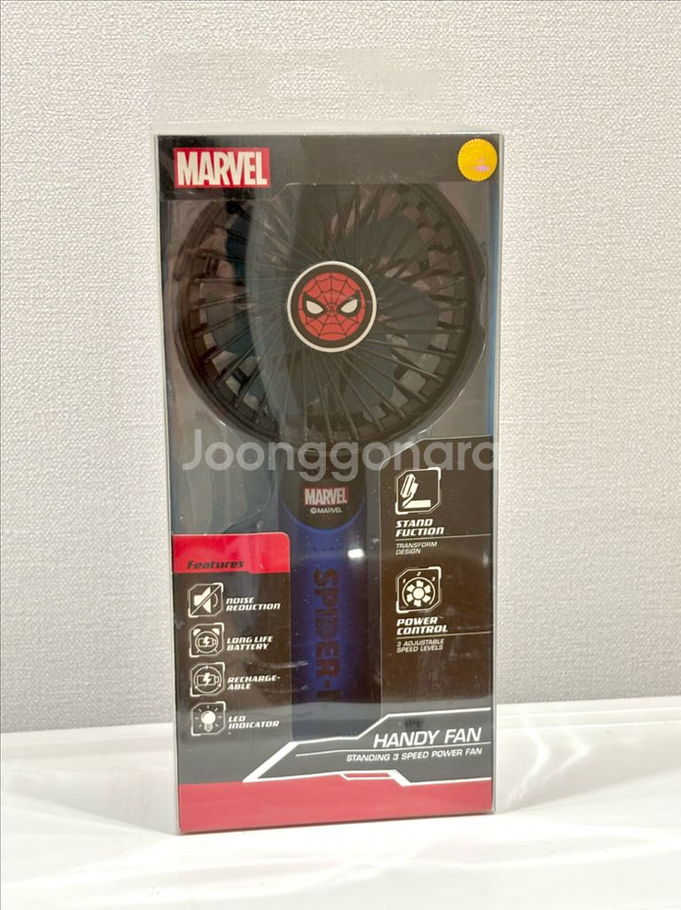 스파이더맨 핸디 선풍기 (정품 미개봉)--0