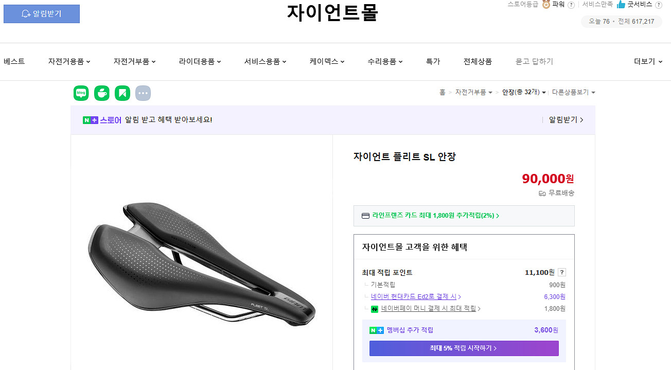 자이언트 플리트SL 안장--3