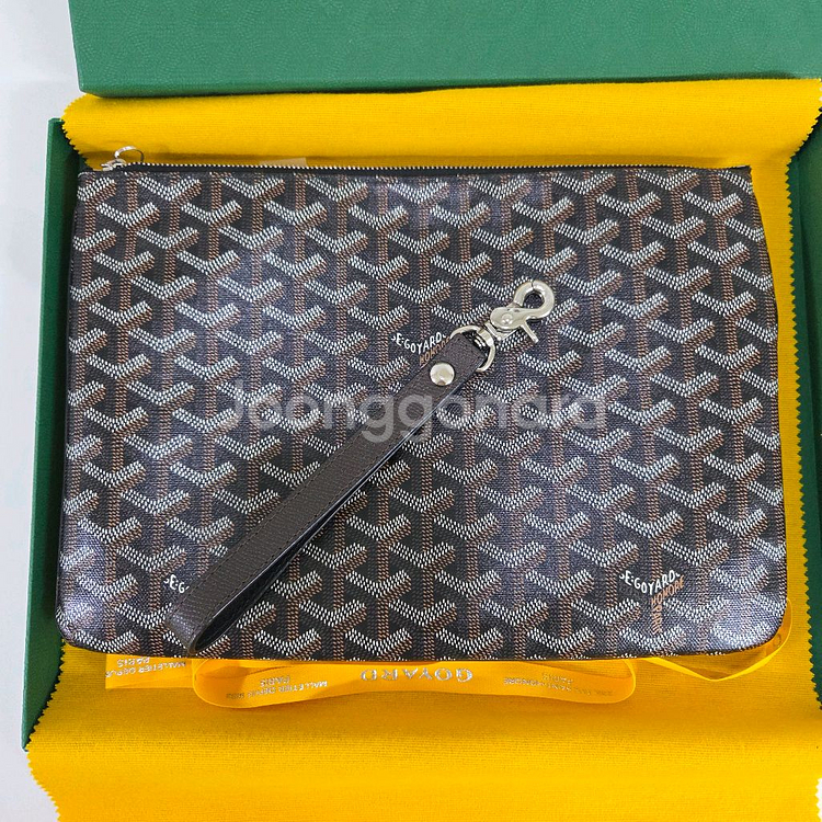 고야드 클러치 MM 블랙--4