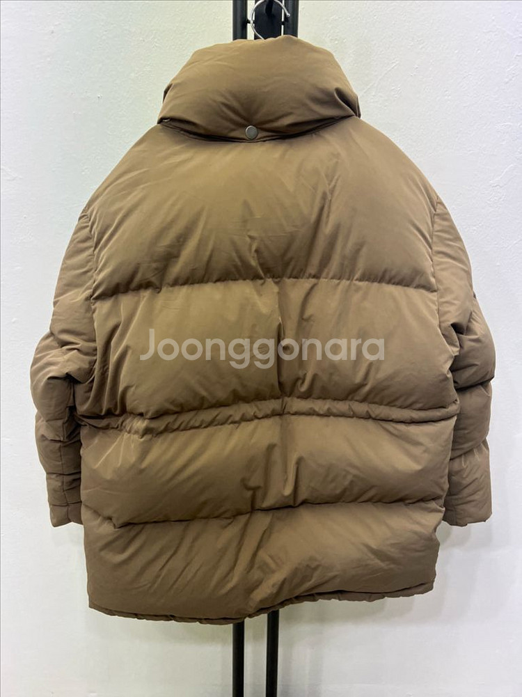 정품) 악셀아리가토 오버핏 푸퍼 패딩 브라운 S--4