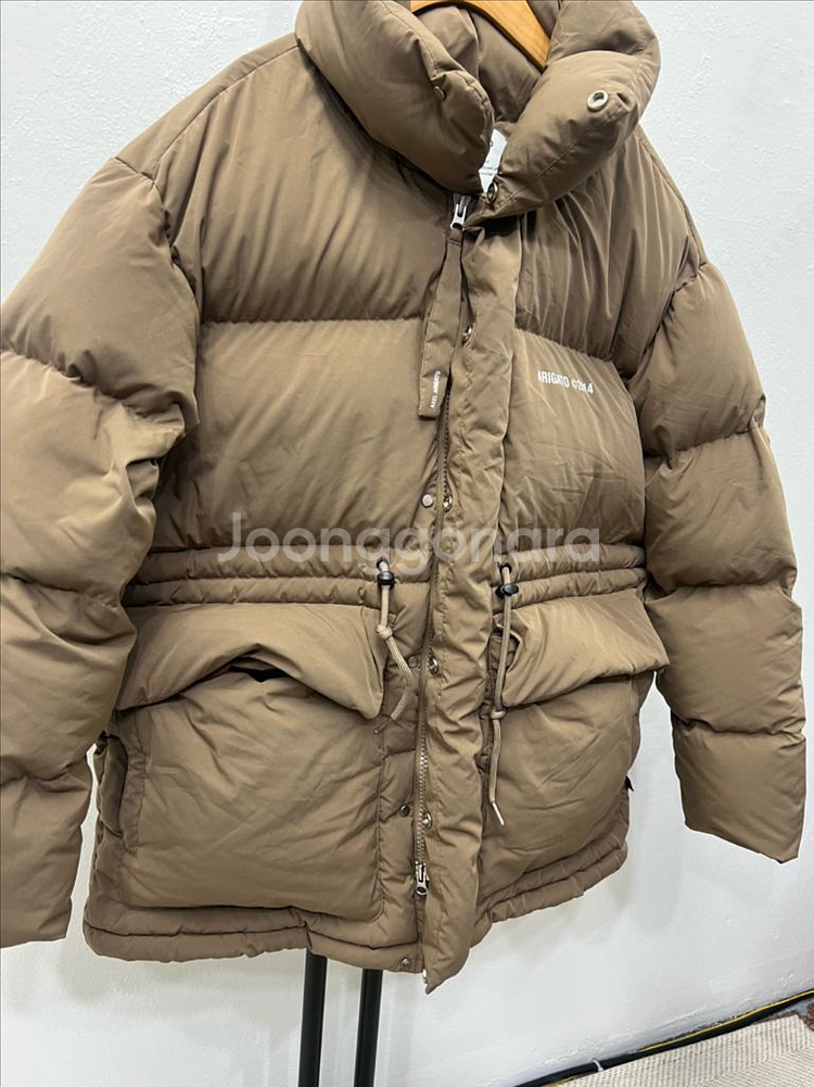 정품) 악셀아리가토 오버핏 푸퍼 패딩 브라운 S--1