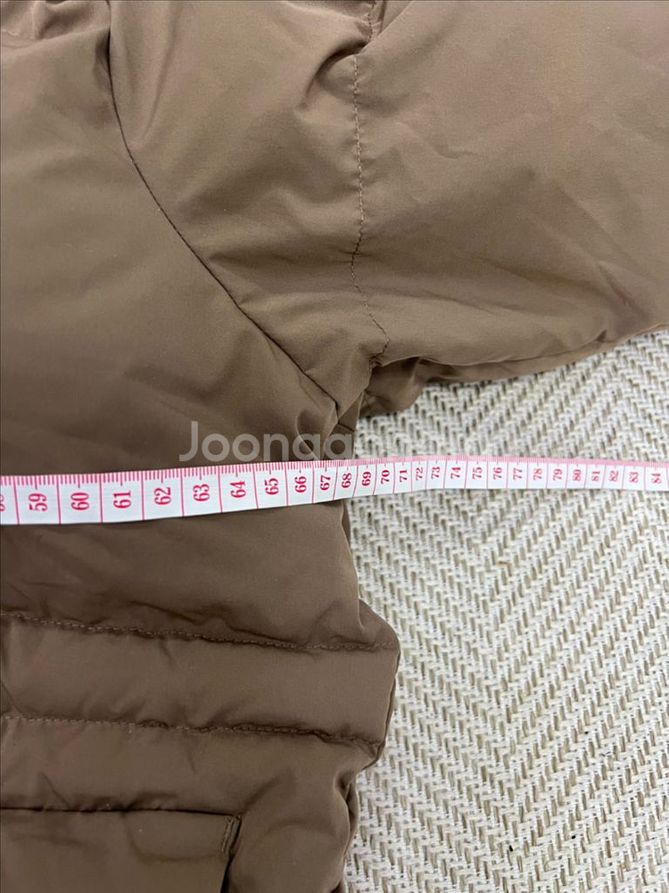 정품) 악셀아리가토 오버핏 푸퍼 패딩 브라운 S--7