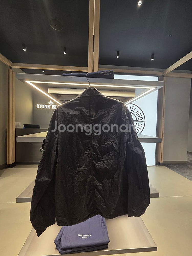 스톤아일랜드 나일론메탈 오버셔츠 XL 블랙--6