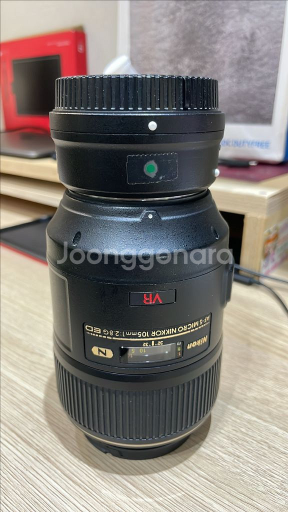 니콘 매크로 105미리 2.8 vr ed n 45만--0