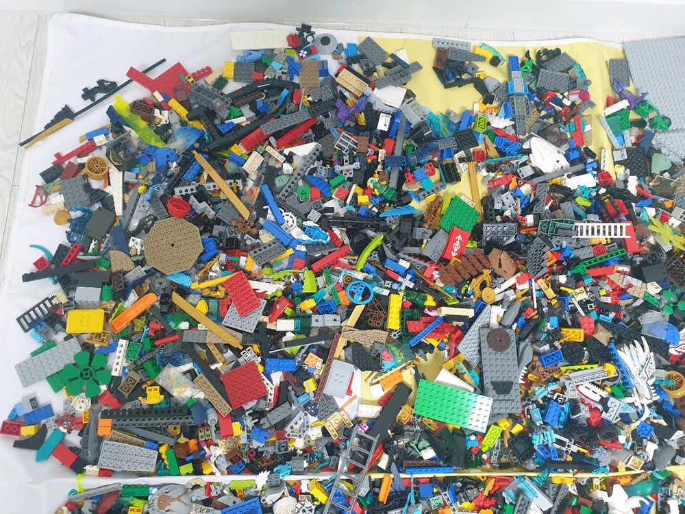 레고벌크 60리터 박스 가득 ,조립설명서 일괄 택포--2