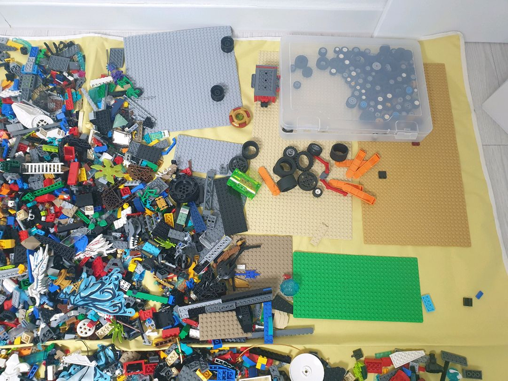 레고벌크 60리터 박스 가득 ,조립설명서 일괄 택포--3