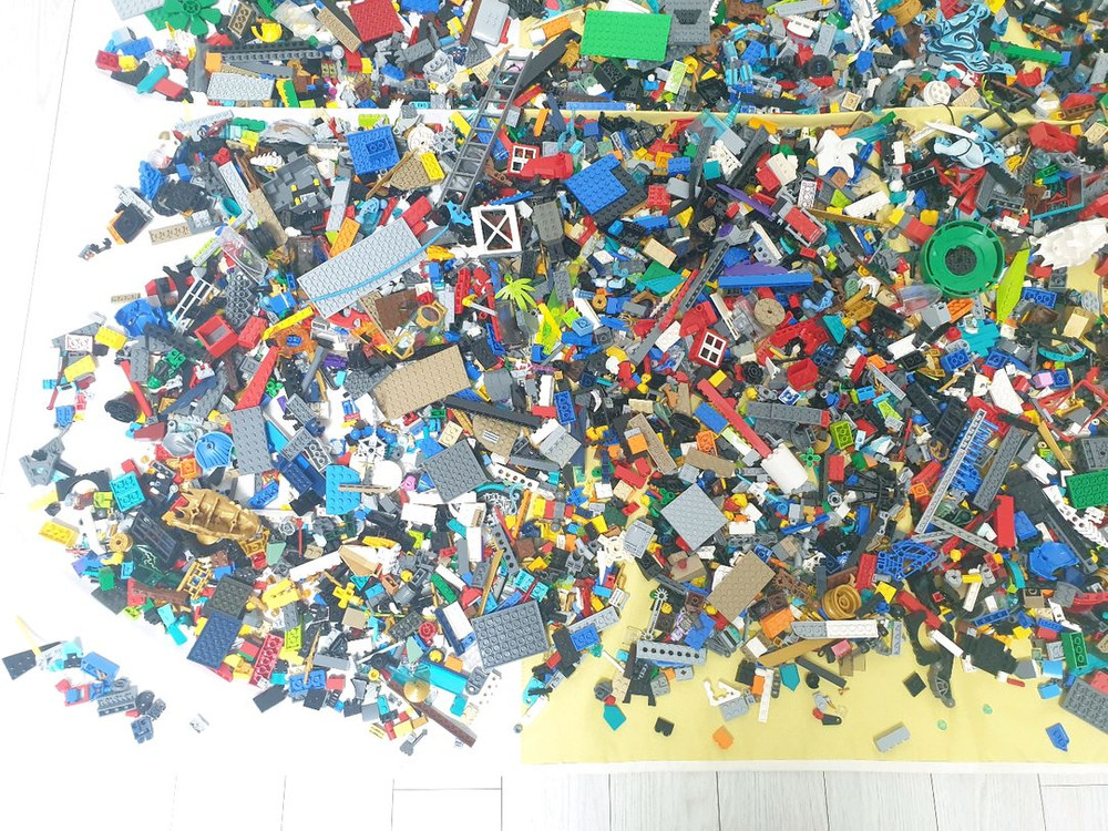 레고벌크 60리터 박스 가득 ,조립설명서 일괄 택포--4