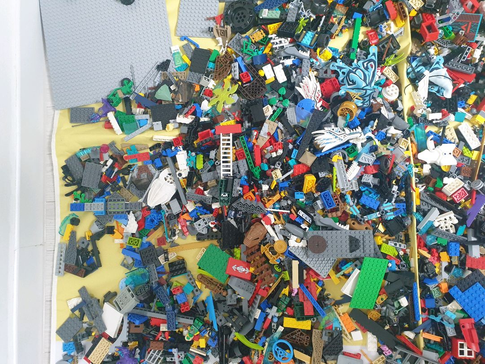 레고벌크 60리터 박스 가득 ,조립설명서 일괄 택포--6