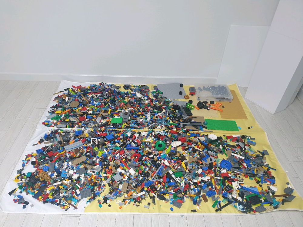 레고벌크 60리터 박스 가득 ,조립설명서 일괄 택포--7