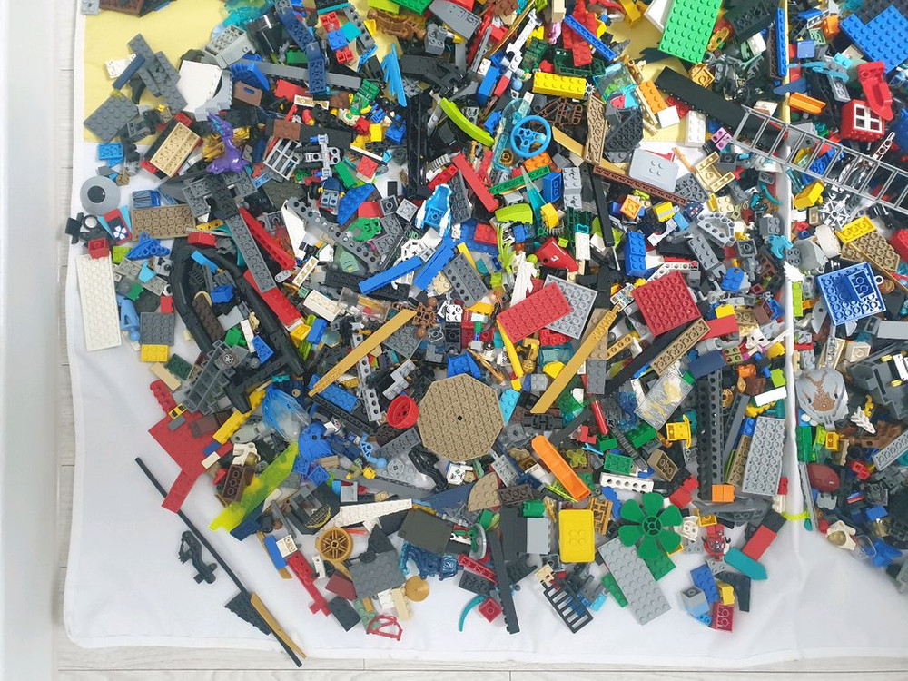 레고벌크 60리터 박스 가득 ,조립설명서 일괄 택포--5