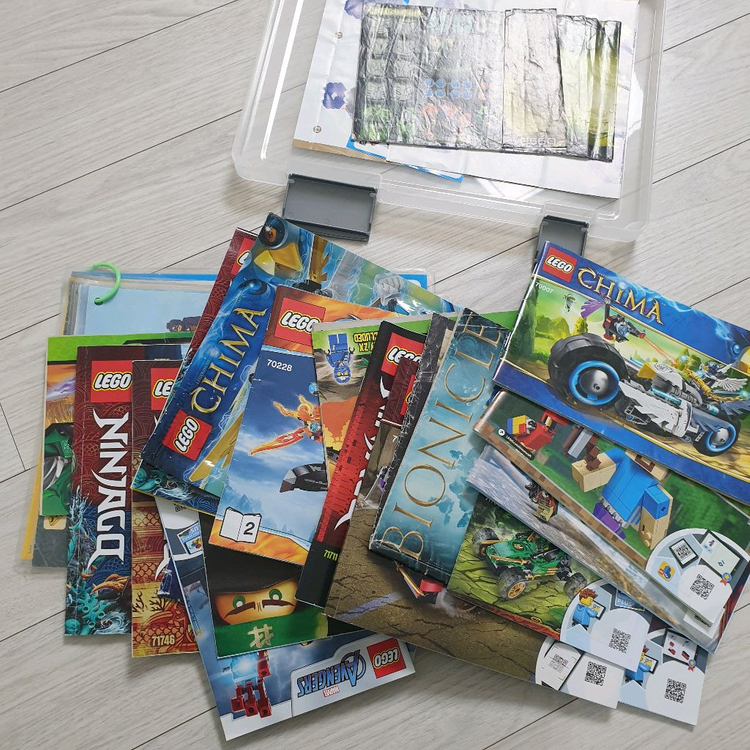 레고벌크 60리터 박스 가득 ,조립설명서 일괄 택포--8