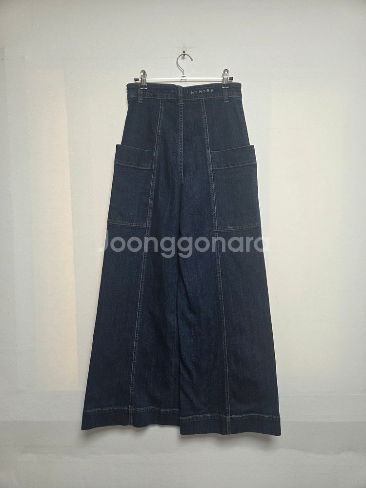 네헤라 코튼 데님 와이드 팬츠 블루(XS)--1