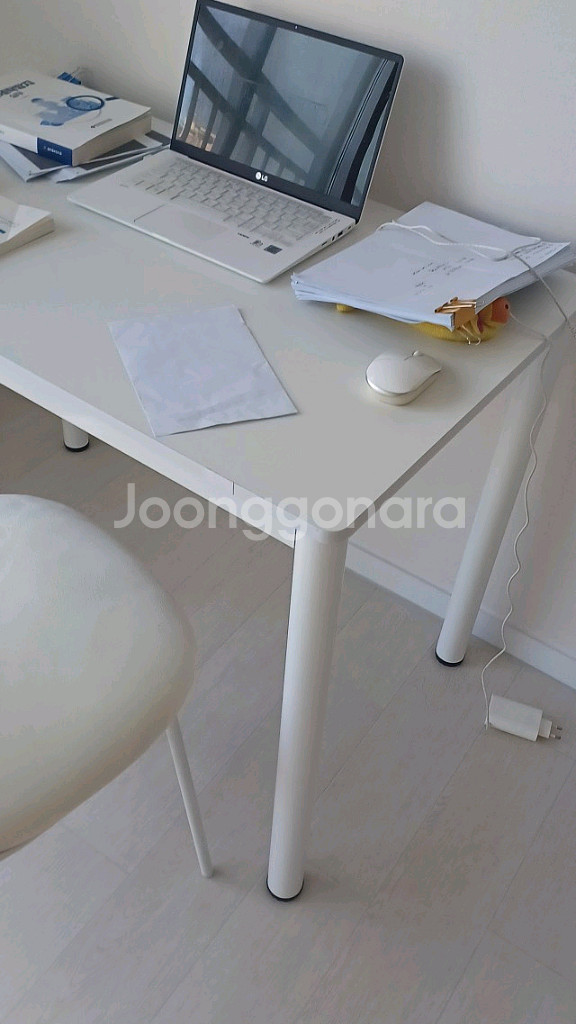 [최저가]올블랙 올화이트 원목 철제 컴퓨터 책상 테이블--6