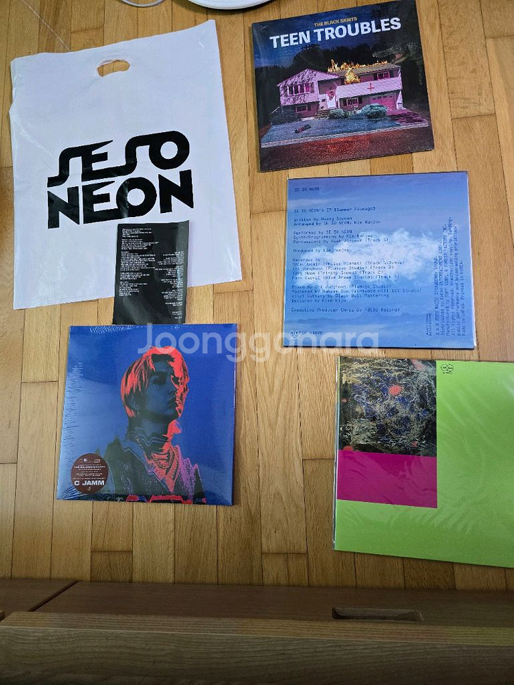 씨잼 킁, 새소년 여름깃,검정치마 틴트러블스 lp--0