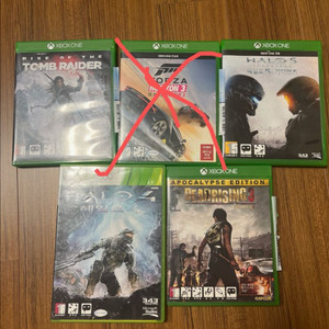 Xbox One 게임 모음 (헤일로, 툼레이더 외)